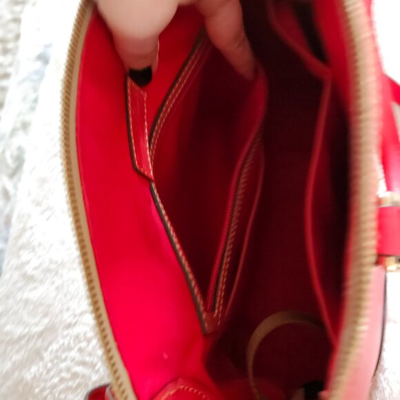 Dooney and Bourke Domed Leather Satchel - Picture 12 of 15